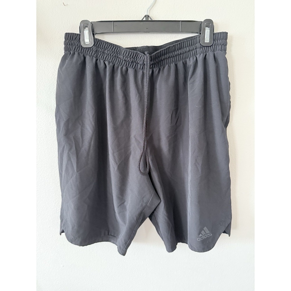 Adidas‎ Shorts Mens Adult M Black Lightweight Vented Logo Athletic Climalite